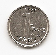  Belgien 1 Franc 1994 #514   