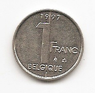  Belgien 1 Franc 1997 #514   