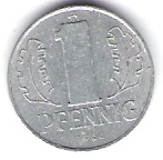  DDR 1 Pfennig 1960 A J.Nr.1508   