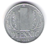  DDR 1 Pfennig 1965 A J.Nr.1508   