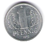  DDR 1 Pfennig 1977 A J.Nr.1508   