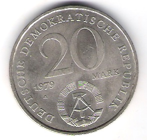  DDR 20 Mark 1979 A 30 Jahre DDR J.Nr.1573   