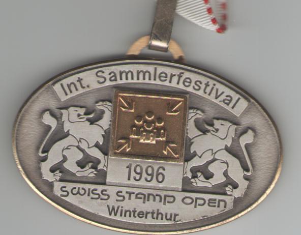  Medaille am Band Swiss Stamp Open 1996   