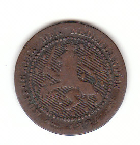  1 Cent Niederlande 1884 (F391)   