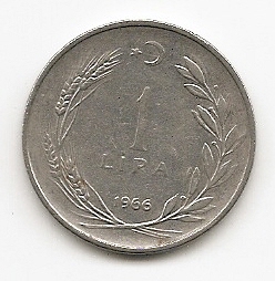  Türkei 1 Lira 1966 #524   
