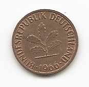  BRD 1 Pfennig 1966 J #525   