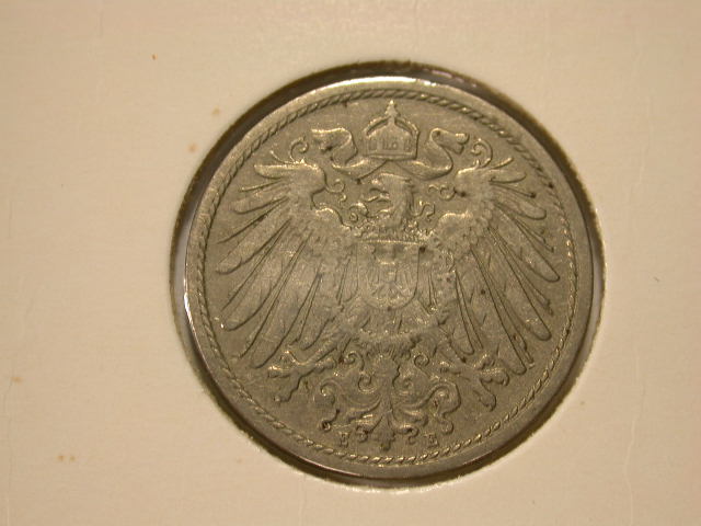  12013  Kaisereich  10 Pfennig  1901 E  in ss+   