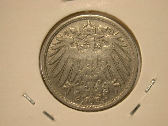  12013  Kaisereich  10 Pfennig  1911 J in ss-vz   