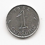  Frankreich 1 Centime 1962 #261   