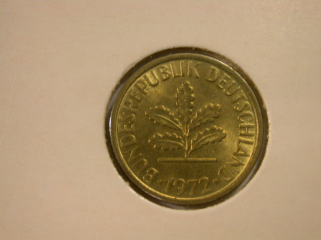  12019   5 Pfennig  1972 D  in f.st/st   