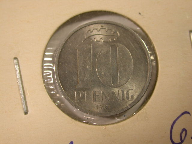  12024  DDR   10 Pfennig  1981  in vz/vz-st   