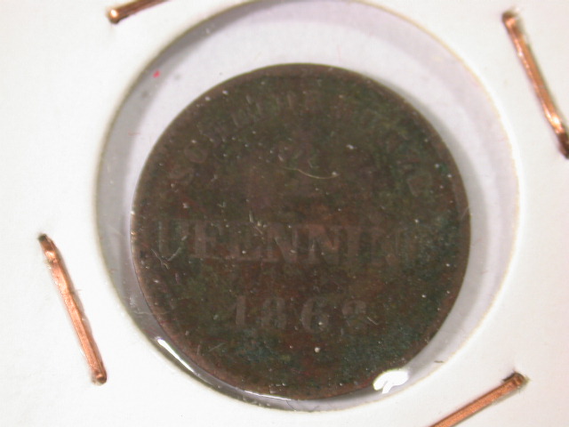  12025  Bayern  1 Pfennig  von 1862  in schön/sehr schön   