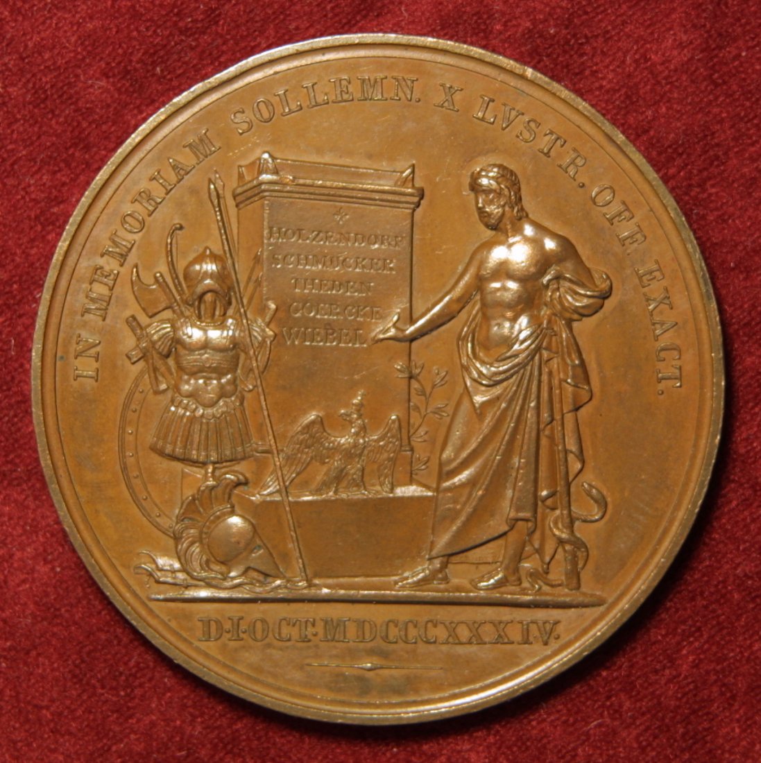  Brandenburg-Preußen Bronzemedaille 1834 von Brandt, Vz+   