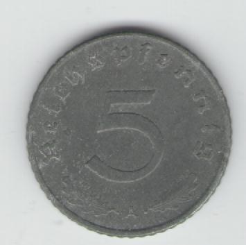  5 Reichspfennig Deutsches Reich 1940 A (k28)   
