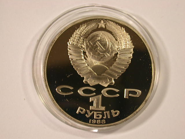  12030  CCCP/Russland  1 Rubel von 1988 Tolstoi in PP Orginal   