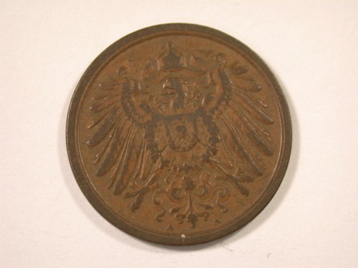  12042  2 Pfennig  1910 A  in sehr schön   