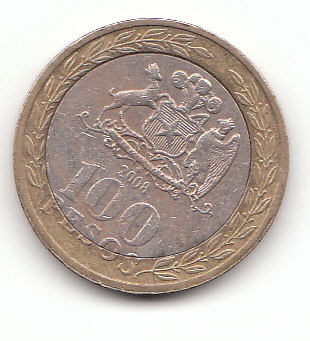  100 Pesos Chile 2008 (F689)   