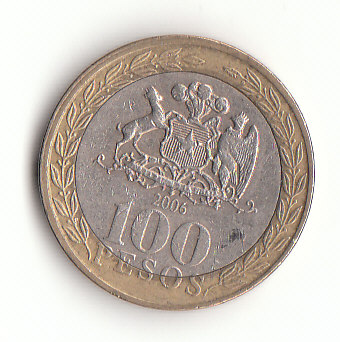  100 Pesos Chile 2006 (F692)   