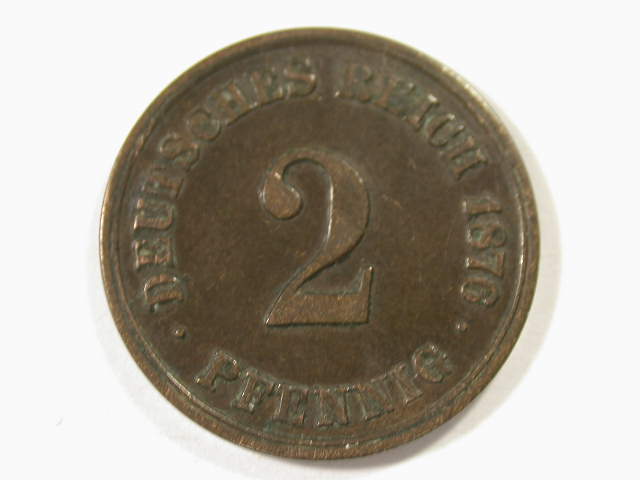  12046  2 Pfennig  1876 A  in vz/vz+   