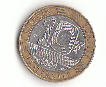  10 francs Frankreich 1991 (F915)   