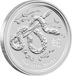  AUSTRALIEN 2013 JAHR DER SCHLANGE 1 $ Silber st   
