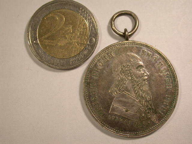  12053 Osnabrücker Turn Verein 1890 Medaille wahrschl. Silber   