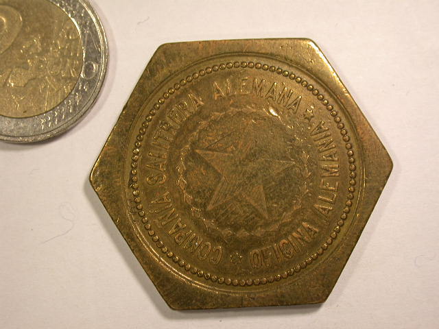  12053 Salpetermine Chile Alemania 1 Carretada Bronze 1905-1973   