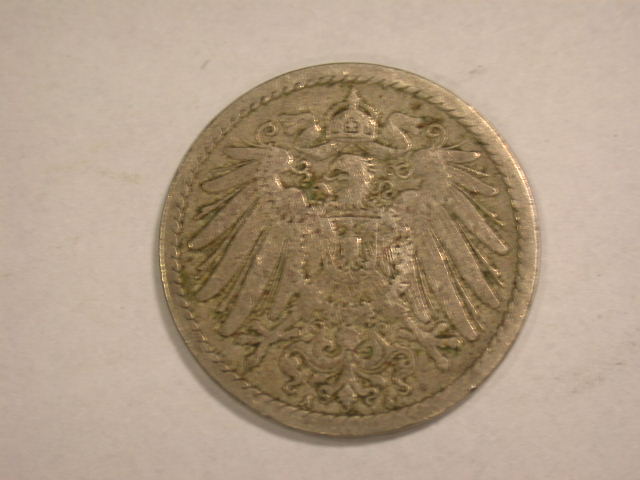  12055  KR  5 Pfennig  1899 A in sehr schön   