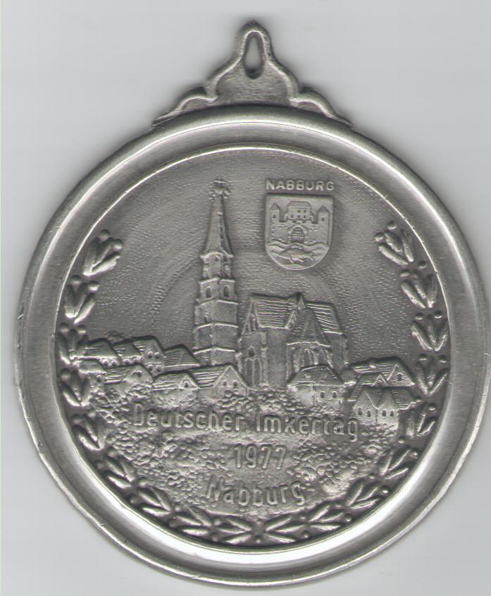  Medaille auf den Deutschen Imkertag Naburg 1977(k111)   