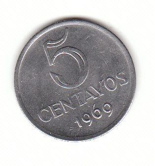  5 Centavos  Brasilien 1969 (F591)   