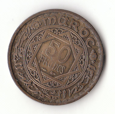  50 Francs Marokko 1371 (1952) (G314)   