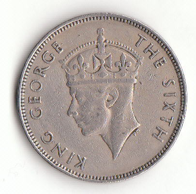  1 Rupee Mauritius 1950  (G332)   