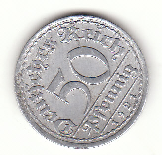  50 Pfennig Deutsches Reich 1921 A (G418)   