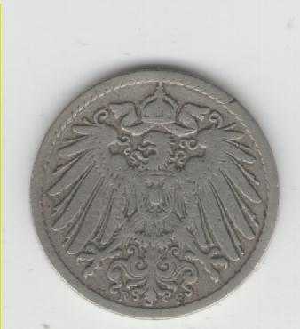 5 Pfennig  Deutsches Reich 1895 F(Kaiserzeit)(k158)   
