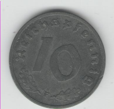  10 Reichspfennig  Deutsches Reich 1940 F(J 371(k181)   