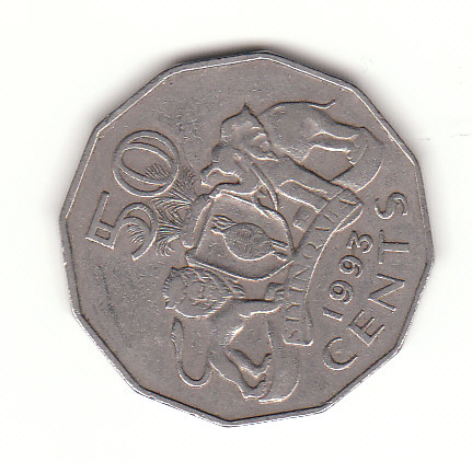  50 Cents Swaziland 1993 (F552)   