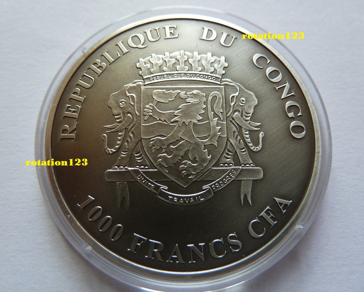  Kongo / Congo 1000 Francs 2012  <i>Baby Lions</i>  ** Max. 2.000 Exemplare ** 1 Unze Silber   