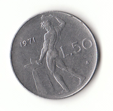  50 Lire Italien 1971  ( G227).   