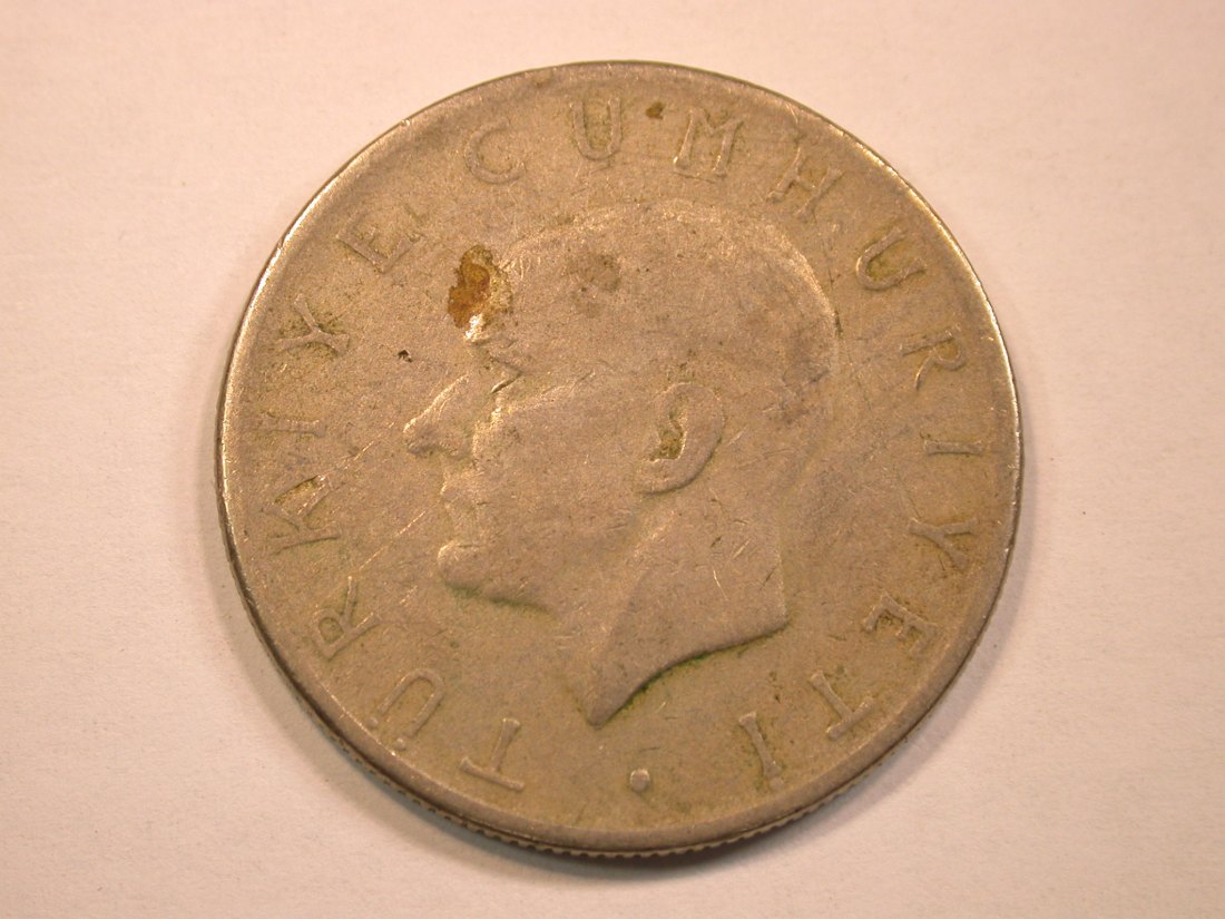  13011  Türkei  1 Lira 1957 in sehr schön   