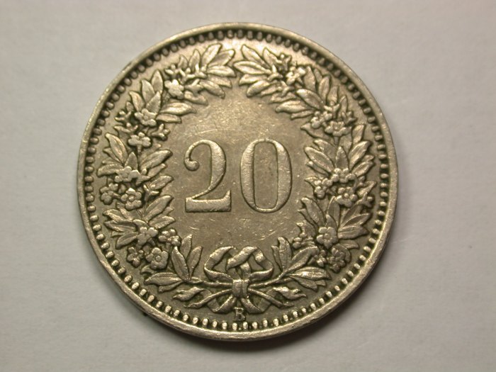  13409 Schweiz 20 Rappen 1939 in  ss+  Orginalbilder   