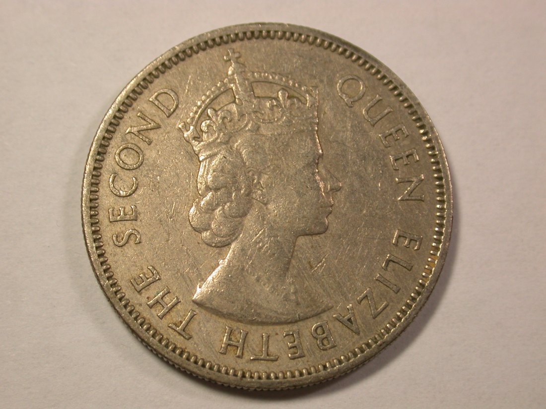  13413 Malaya und Britsch Borneo 20 Cents 1961 in ss-vz  Orginalbilder !!   
