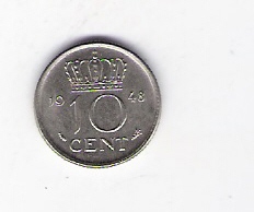 Niederlande  10 Cent N 1948 siehe Bild