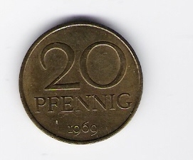 DDR  20 Pfennig Me 1969 siehe Bild