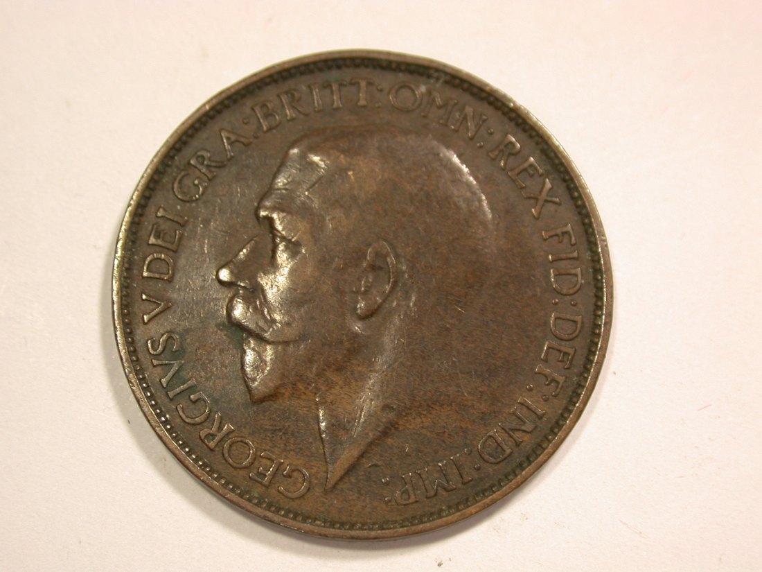 14002 Großbritanien  half Penny 1925 in ss+  Orginalbilder!   