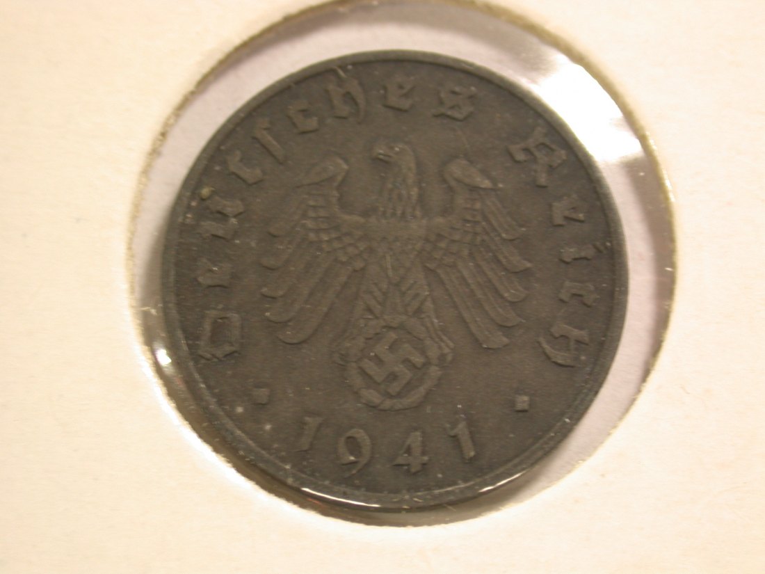  14104 3.Reich 1 Pfennig 1941 A in f.vz/vz Orginalbilder   