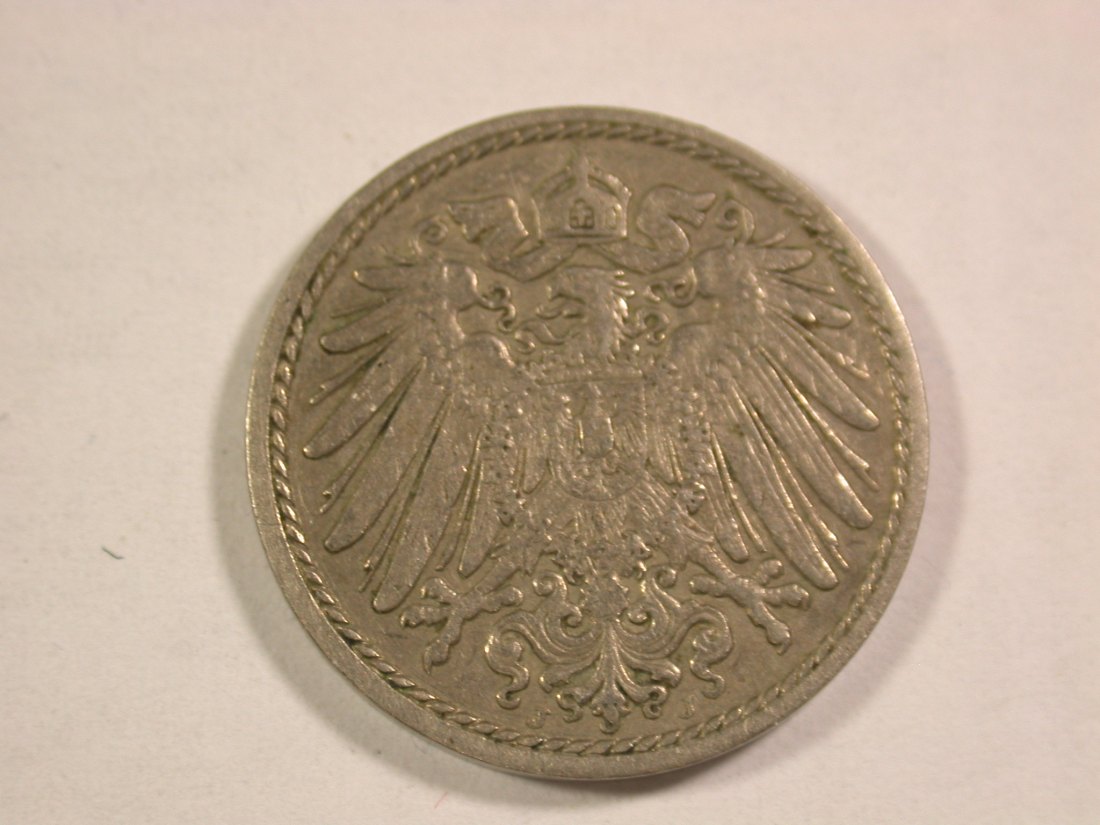  14106 KR  5 Pfennig 1915 J  in ss+ Orginalbilder !!   