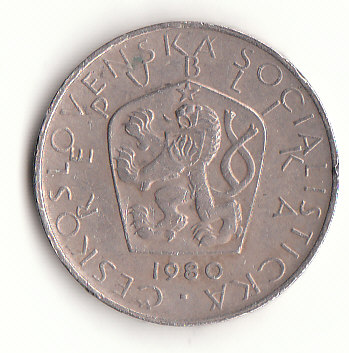  5 Kronen  Tschechoslowakei 1980 (G666)   
