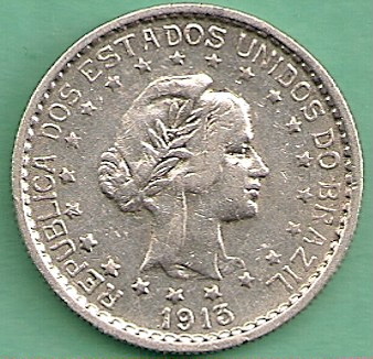  Brazil 500 Reis 1913 A   