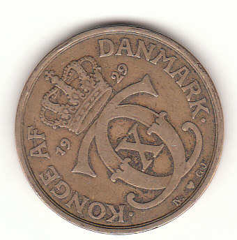  1 Krone Dänemark 1929 (G834)   