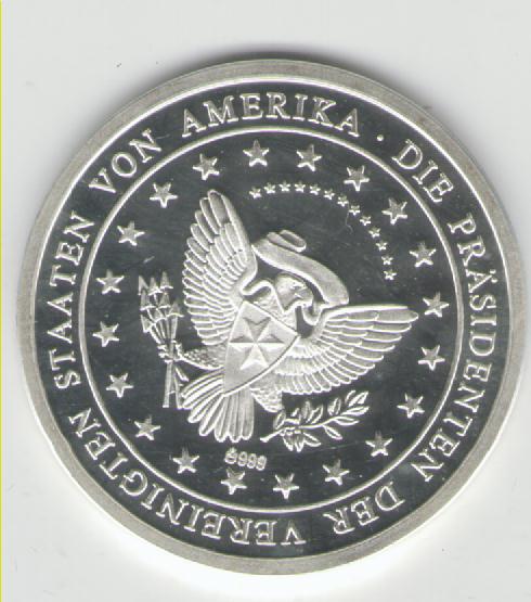  Medaille auf Ex-US Präsident Bill Clinton (Silber(k274)   